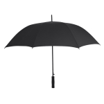 Windbestendige RPET-polyester automatische paraplu met logo, Ø120 cm kleur zwart  negende weergave