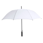 Windbestendige RPET-polyester automatische paraplu met logo, Ø120 cm kleur wit  negende weergave
