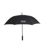 Windbestendige RPET-polyester automatische paraplu met logo, Ø120 cm met jouw bedrukking