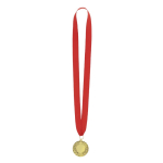 Winnaarsmedaille met gouden afwerking en reliëfrand