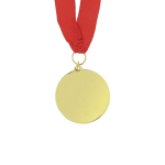 Winnaarsmedaille met gouden afwerking en reliëfrand derde weergave