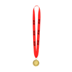 Winnaarsmedaille met gouden afwerking en reliëfrand met jouw bedrukking