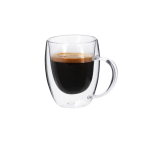 Mok van borosilicaatglas met bamboe deksel, 300 ml vierde weergave