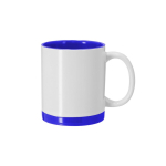 Keramische mok met gekleurde details voor sublimatie, 350 ml kleur blauw  negende weergave