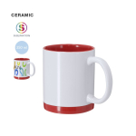 Keramische mok met gekleurde details voor sublimatie, 350 ml