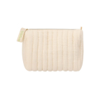 Chique toilettas van gerecycled katoen in crèmekleur, 120 g/m² kleur naturel  negende weergave