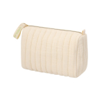 Chique toilettas van gerecycled katoen in crèmekleur, 120 g/m² tweede weergave