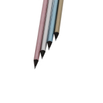 Metallic kleurpotlood met zwarte uiteinden en zwarte stift vierde weergave
