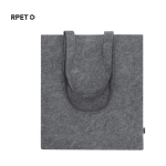 Gerecycled vilten tas met lange hengsels in klassieke kleuren
