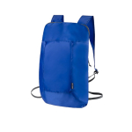 Volledig opvouwbare RPET-rugzak in verschillende kleuren kleur blauw  negende weergave