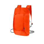 Volledig opvouwbare RPET-rugzak in verschillende kleuren kleur oranje  negende weergave