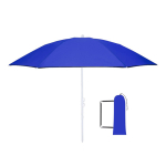 Opvouwbare strandparasol in bijpassende draagtas, Ø160 cm kleur blauw  negende weergave