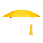 Opvouwbare strandparasol in bijpassende draagtas, Ø160 cm kleur geel  negende weergave