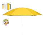 Opvouwbare strandparasol in bijpassende draagtas, Ø160 cm
