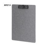 Clipboard van RPET-polyester met klem en pennenhouder, A4