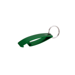 Klassieke flesopener-sleutelhanger van GRS-gerecycled aluminium kleur groen  negende weergave