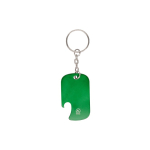 Rechthoekige flesopener-sleutelhanger van GRS-gerecycled aluminium kleur groen  negende weergave