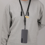 Lanyard met oplaadfunctie, datatransfer en mobiele telefoonhouder derde weergave