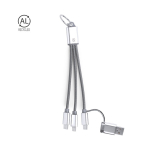Oplaadkabels van gerecycled materiaal met karabijnhaak voor transport