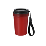 Beker met frosted afwerking, lekvrij deksel en dispenser, 400 ml kleur rood  negende weergave