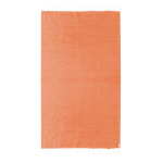 Dunne pareo van gerecycled katoen en RPET met witte franjes, 180 g/m² kleur oranje  negende weergave