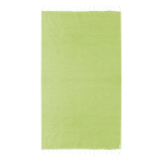 Dunne pareo van gerecycled katoen en RPET met witte franjes, 180 g/m² kleur lichtgroen  negende weergave