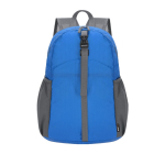 RPET-polyester rugzak die opvouwbaar is tot klein formaat kleur blauw  negende weergave