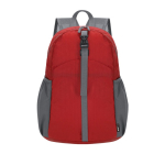 RPET-polyester rugzak die opvouwbaar is tot klein formaat kleur rood  negende weergave