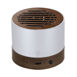 GRS gerecyclede aluminium speaker met walnoothout, 3W zesde weergave