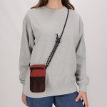 Polyester slingbag met hoofdsluiting en buitenvak vijfde weergave