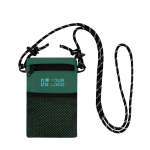 Polyester slingbag met hoofdsluiting en buitenvak met jouw bedrukking