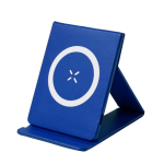 Magnetische draadloze oplader met opvouwbare standaard voor mobiel kleur blauw  negende weergave