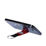 Nylon sleutelhanger met winkelwagenmuntje en telefoonhouder derde weergave