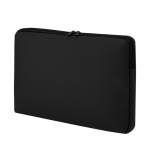 Klassieke gevoerde PU-laptophoes voor laptops tot 15'' kleur zwart  negende weergave