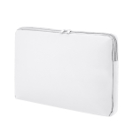 Klassieke gevoerde PU-laptophoes voor laptops tot 15'' kleur wit  negende weergave