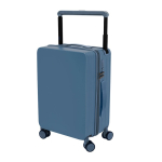 Trolleykoffer met harde schaal, bekerhouder en tablethouder kleur blauw derde weergave