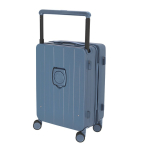 Trolleykoffer met harde schaal, bekerhouder en tablethouder kleur blauw  negende weergave
