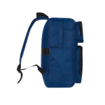 Zachte RPET-polyester rugzak voor tablet en laptop tot 15 inch kleur marineblauw vierde weergave