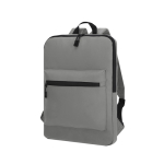 Zachte PU-laptoptas met voorvak, geschikt voor 15 inch laptops kleur grijs derde weergave