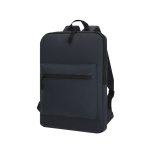 Zachte PU-laptoptas met voorvak, geschikt voor 15 inch laptops kleur marineblauw derde weergave