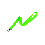 Neon gekleurde polyester lanyard bedrukken met draaibare haak kleur neon groen  negende weergave