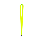 Neon gekleurde polyester lanyard bedrukken met draaibare haak kleur neon geel