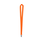 Neon gekleurde polyester lanyard bedrukken met draaibare haak kleur neon oranje  negende weergave