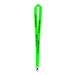 Neon gekleurde polyester lanyard bedrukken met draaibare haak met jouw bedrukking