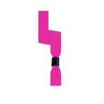 Polyester armband voor evenementen met veiligheidssluiting kleur neon fuchsia  negende weergave