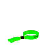 Polyester armband voor evenementen met veiligheidssluiting met jouw bedrukking