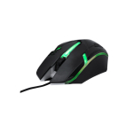 Verlichte USB-muis met LED-licht, ideaal voor gamers kleur zwart vijfde weergave