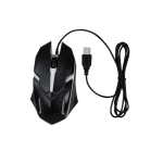 Verlichte USB-muis met LED-licht, ideaal voor gamers kleur zwart  negende weergave