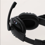 Over-ear gaming koptelefoon bedrukken met LED-verlichting kleur zwart derde weergave