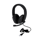 Over-ear gaming koptelefoon bedrukken met LED-verlichting kleur zwart  negende weergave